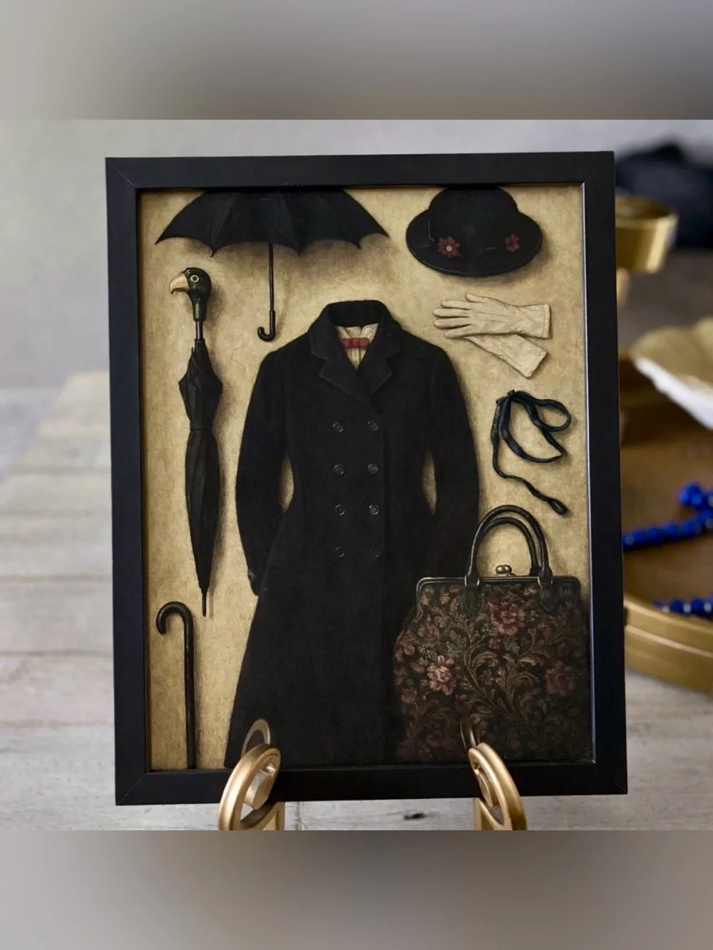 Mary Poppins Ensemble • Framed 8x10 Art Print • Vintage Disney‑Inspired Decor